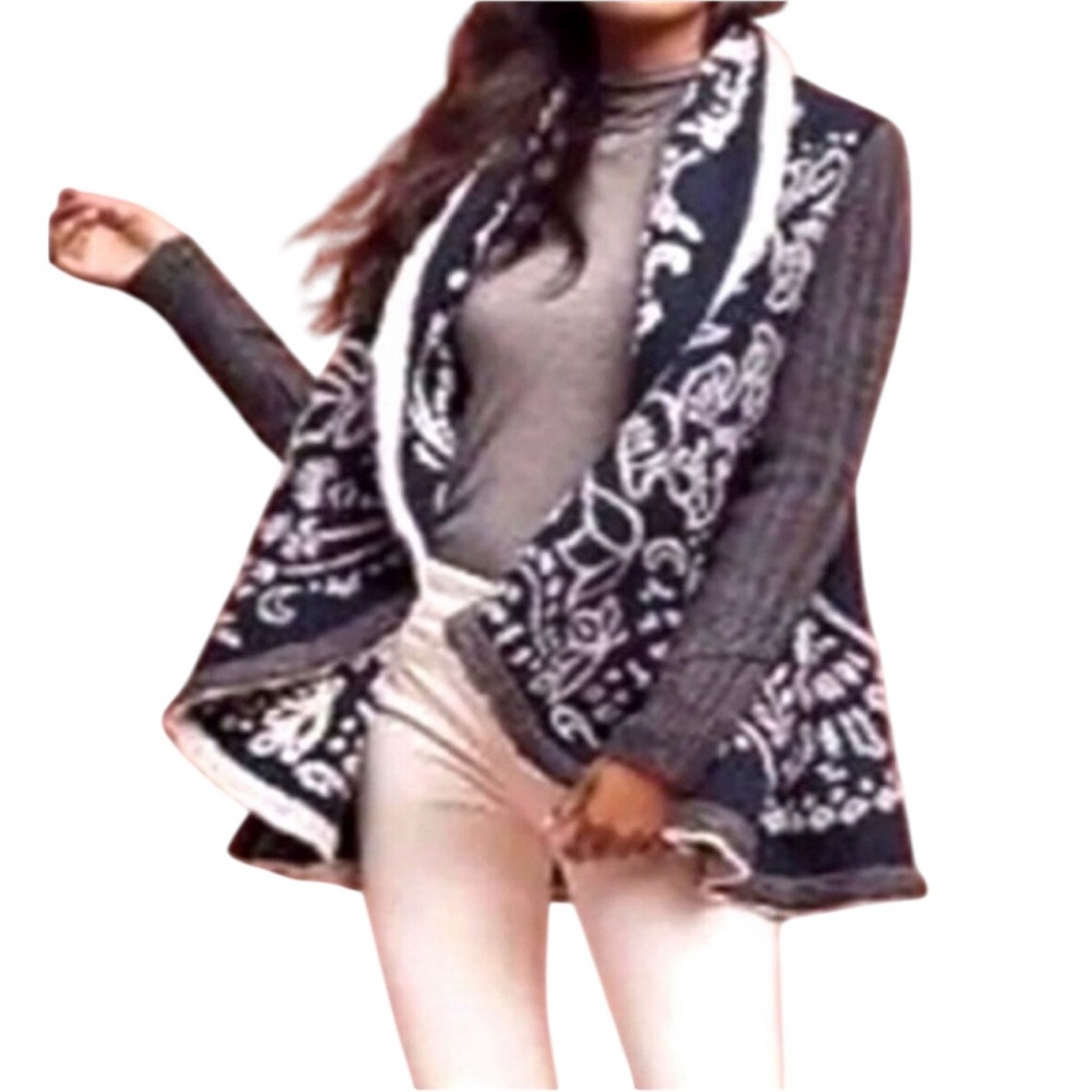 Anthropologie SLEEPING ON SNOW "First Snow" Shawl Cardigan